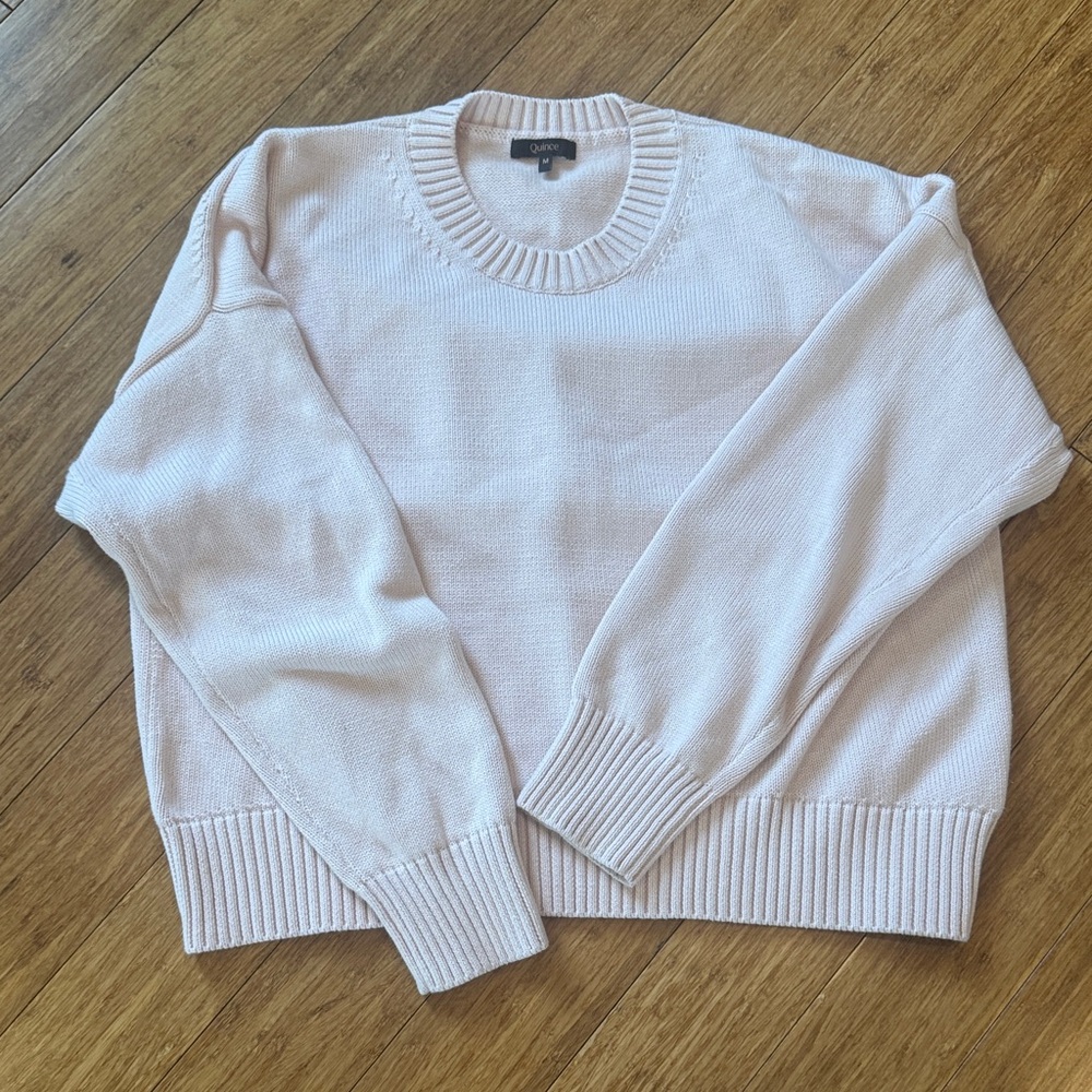 Quince cotton crewneck sweater